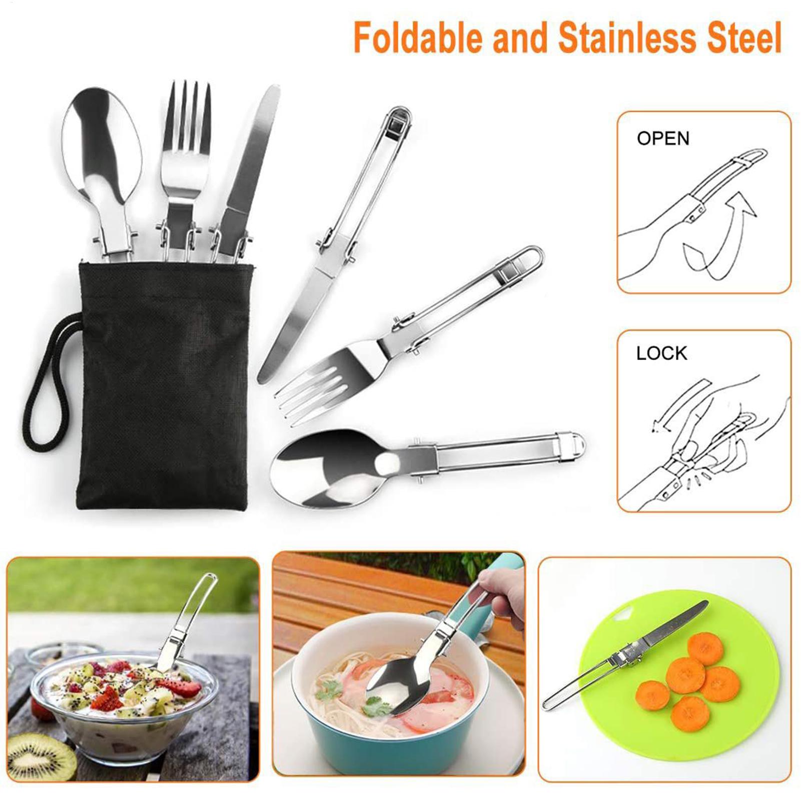 Backpacking Cooking Set Campin - đánh giá và giá Camping Cooking Knife Set