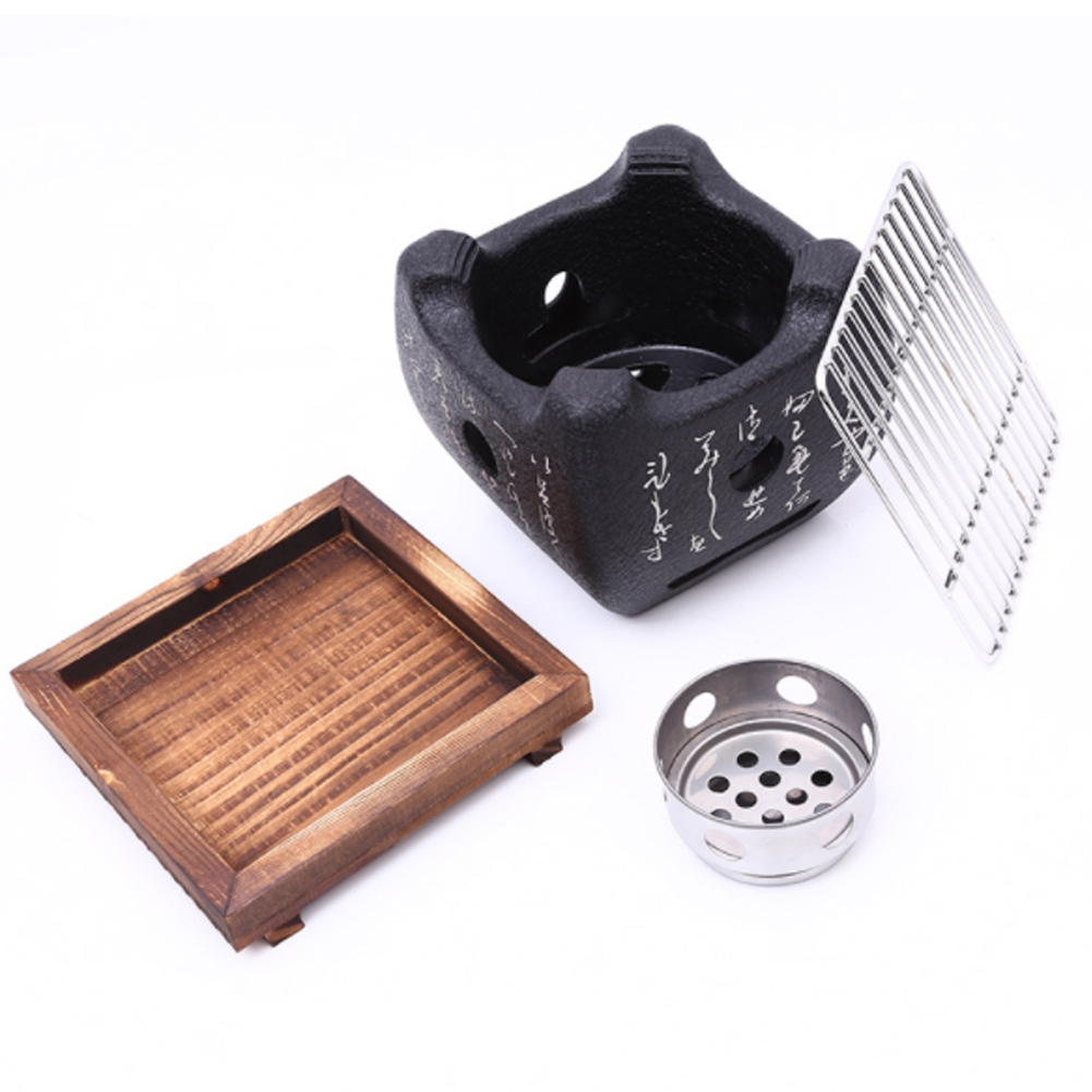Smokeless Portable Grill Korea - đánh giá và giá Camping Cooking Alcohol