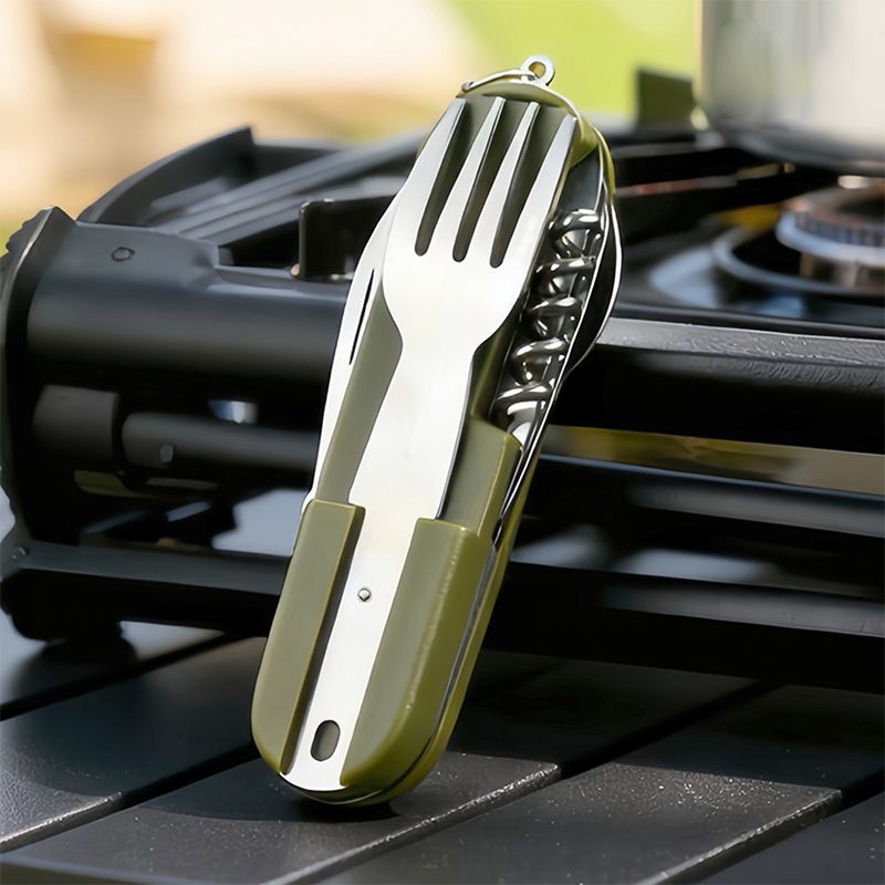 New Stainless Steel 7In1 Campi - đánh giá và giá Camping Cooking Knife Set