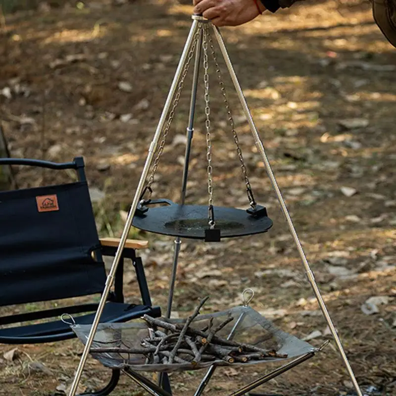 Aluminum Camping Bonfire Tripo - đánh giá và giá Camping Cooking Multi Tool
