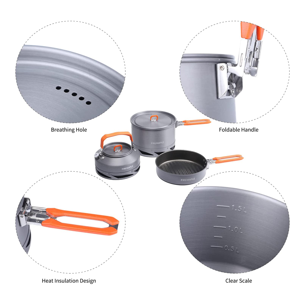 Fire Maple Cắm Trại Đồ Nấu Nướ - đánh giá và giá Camping Cooking All In One