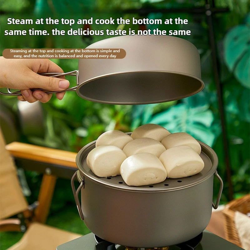 Titanium Outdoor Pot Set Picni - đánh giá và giá Camping Lightweight Cooking Pot