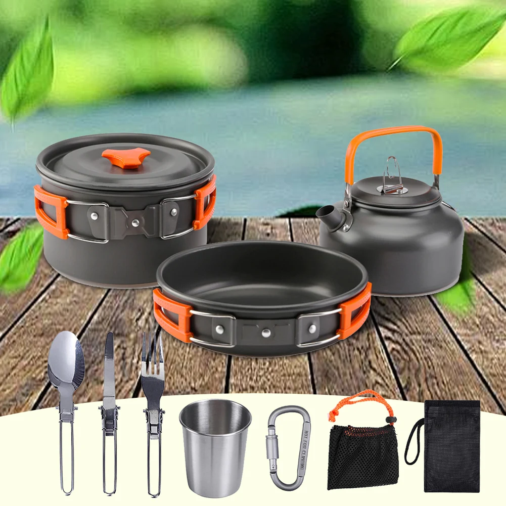 Camping Cookware Kit Kettle Po - đánh giá và giá Camping Lightweight Cooking Pot