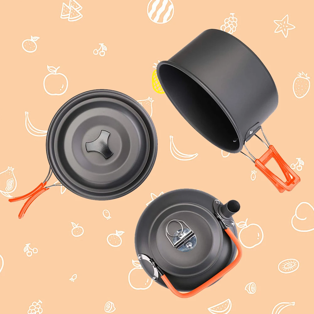Camping Cookware Kit Kettle Po - đánh giá và giá Camping Lightweight Cooking Pot