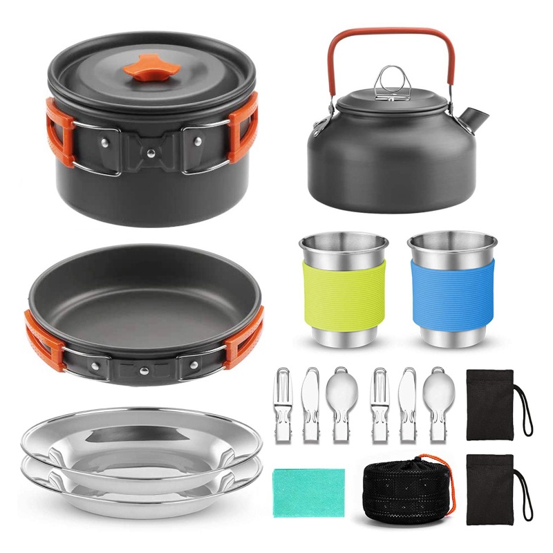 Camping Cookware Set Outdoor C - đánh giá và giá Camping Cooking All In One